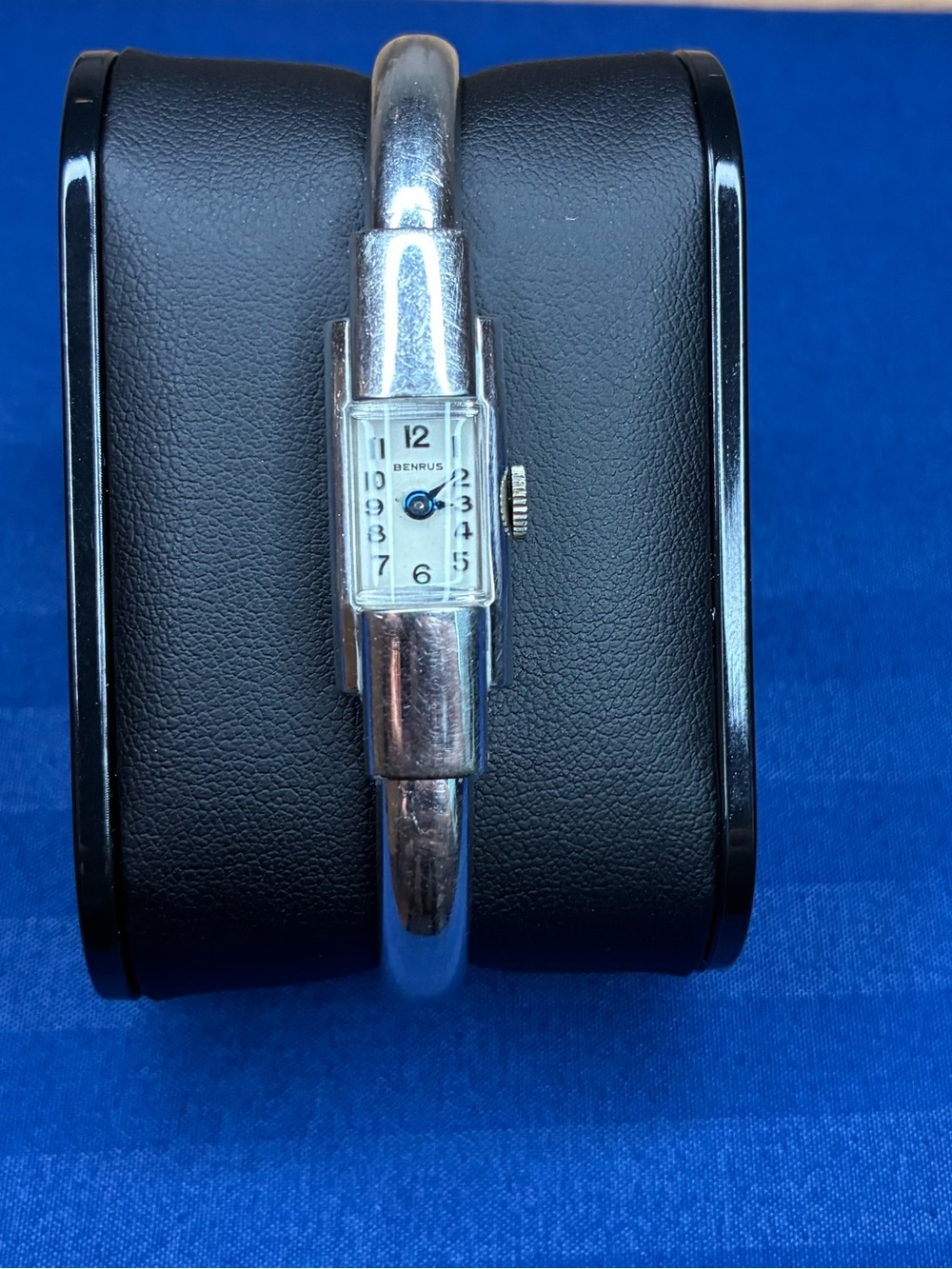 Vintage Benrus 10k GF Women's Bangle Watch - Silver